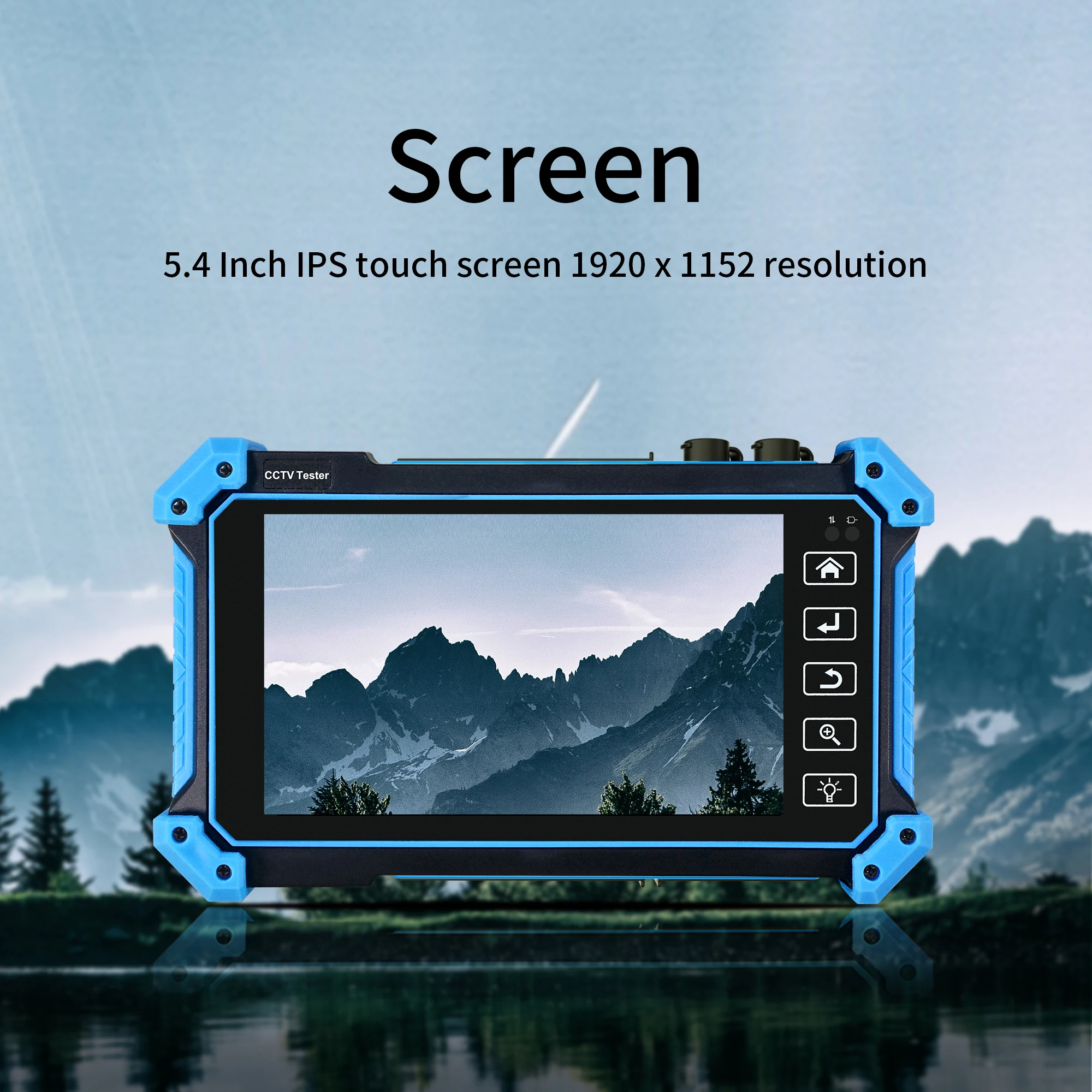 Tester per telecamera IP 8K IPC-5200C Plus aggiornato 8MP AHD TVI CVI SDI Tester per telecamera IP analogica Tester per telecamera CCTV con ingresso VGA HD - immagine 3