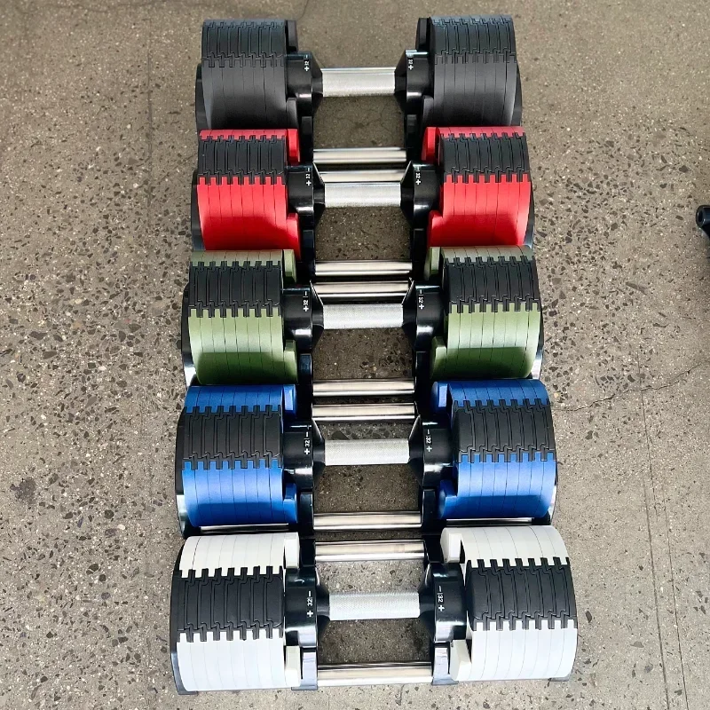 New Electrophoresis 80lb Black Adjustable Weights Dumbbell Set 36kg Dumbbells Rack