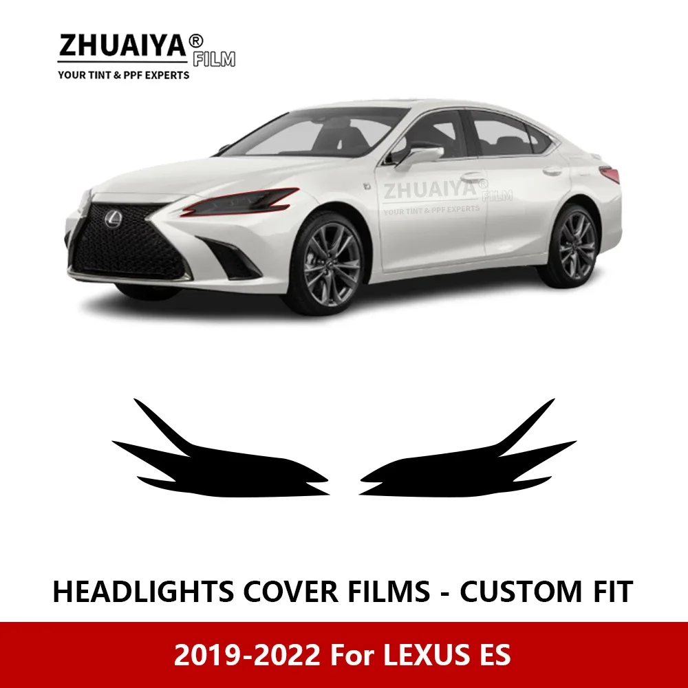 

Для LEXUS ES 2019-2022 Автомобильная внешняя фара с защитой от царапин PPF предварительно отрезанная Защитная пленка для ремонта автомобильных наклеек аксессуары