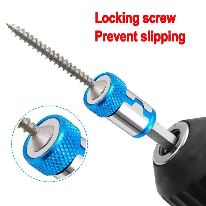 

Универсальное магнитное кольцо для дрели 6,35 мм 1/4 дюйма, магнитное мощное кольцо, сильный магнит, электрическая отвертка, набор инструментов