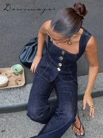 Julia Denim Sleeveless Pant Set 2