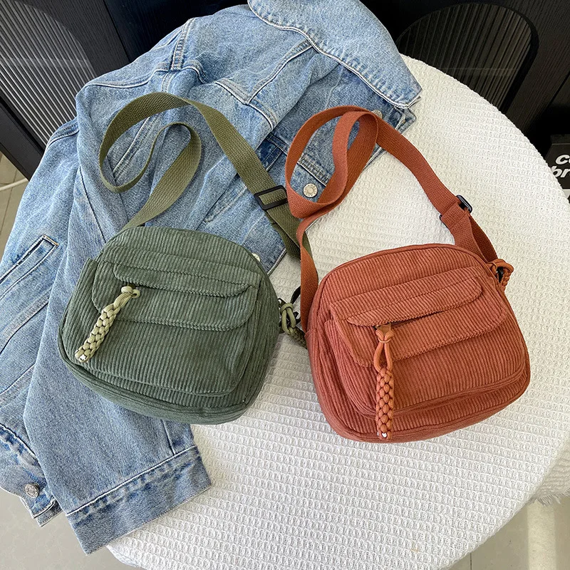 Strawberry Pattern Mobile Phone Pouch Bags for Woman Student Daily Crossbody Bags, Cute Teen Girl Single Shoulder Messenger Bag