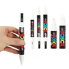 Uni Posca White Markers,Acrylic Waterproof permanente Paint Pen PC-1M 3M 5M POP Poster Advertising Art Supplies posca marcadores 6