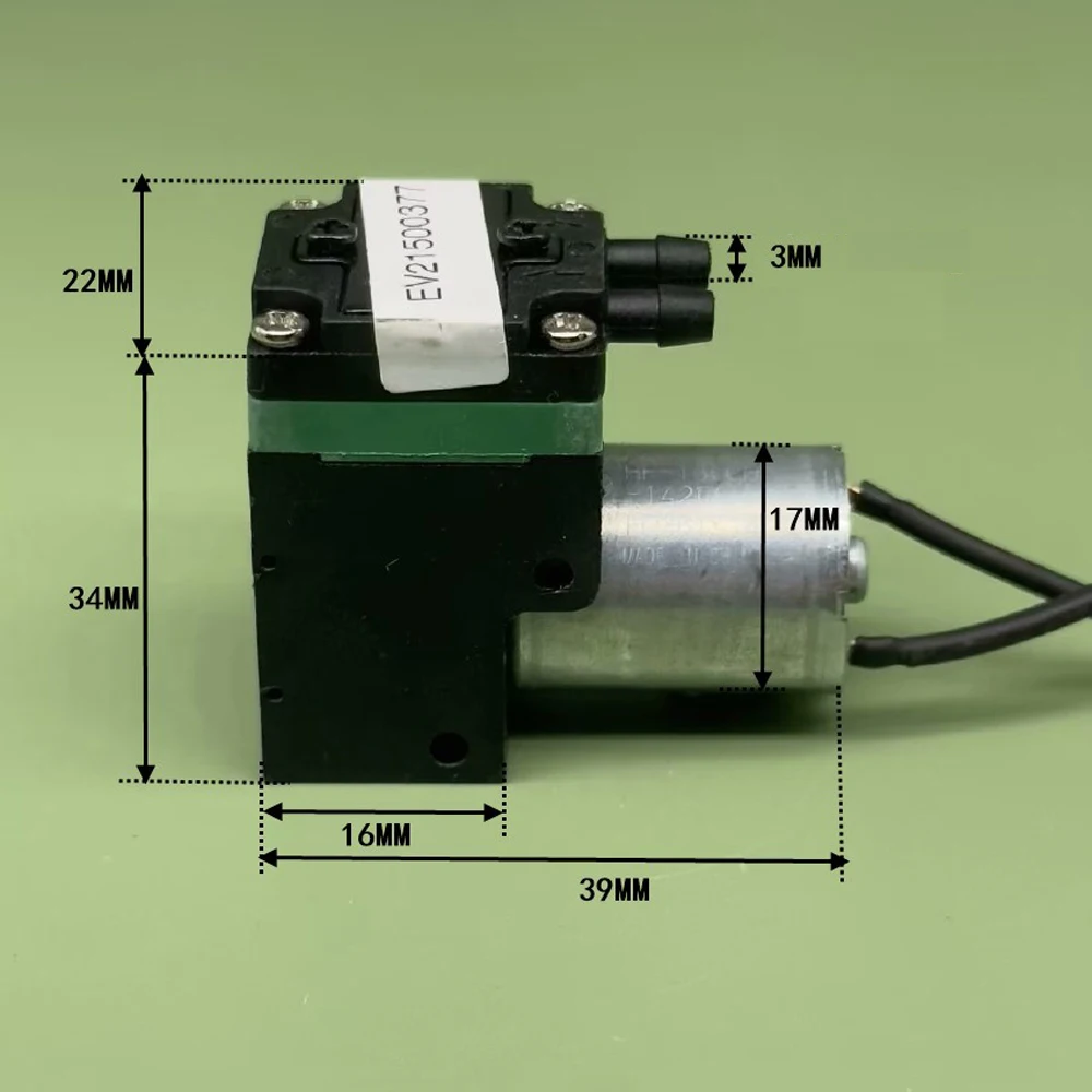 Mini Vacuum Pump DC2-5V 85mA Micro Air Pump 650ml/min Flow Rate-400mbar Vacuum Degree Small Air Gas Detect Sampling