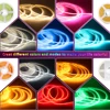 2.7mm Dimmable COB Strip Light Super Slim 12V 480LEDs/M Flexible Linear Lamp Colorful Warm Cool White Ribbon Car Decor Lighting 6