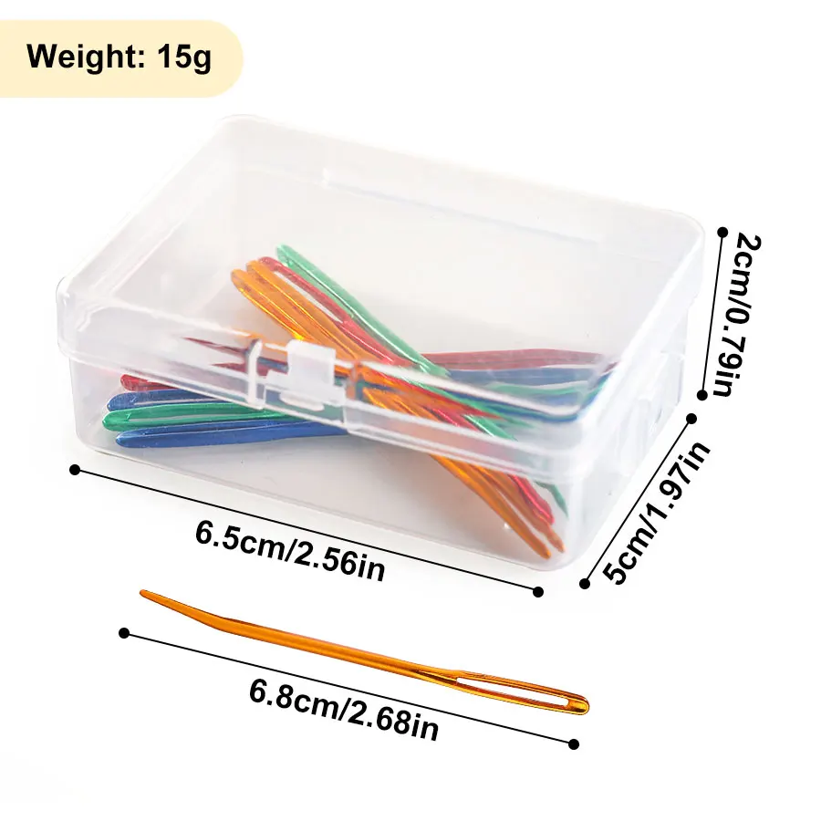 Knitting Needles Knitting Yarn Needle Set Bent Tip Tapestry Needles For Yarn Large Eye Blunt Needles For Hand Sewing Knitting Crochet Weave Tool