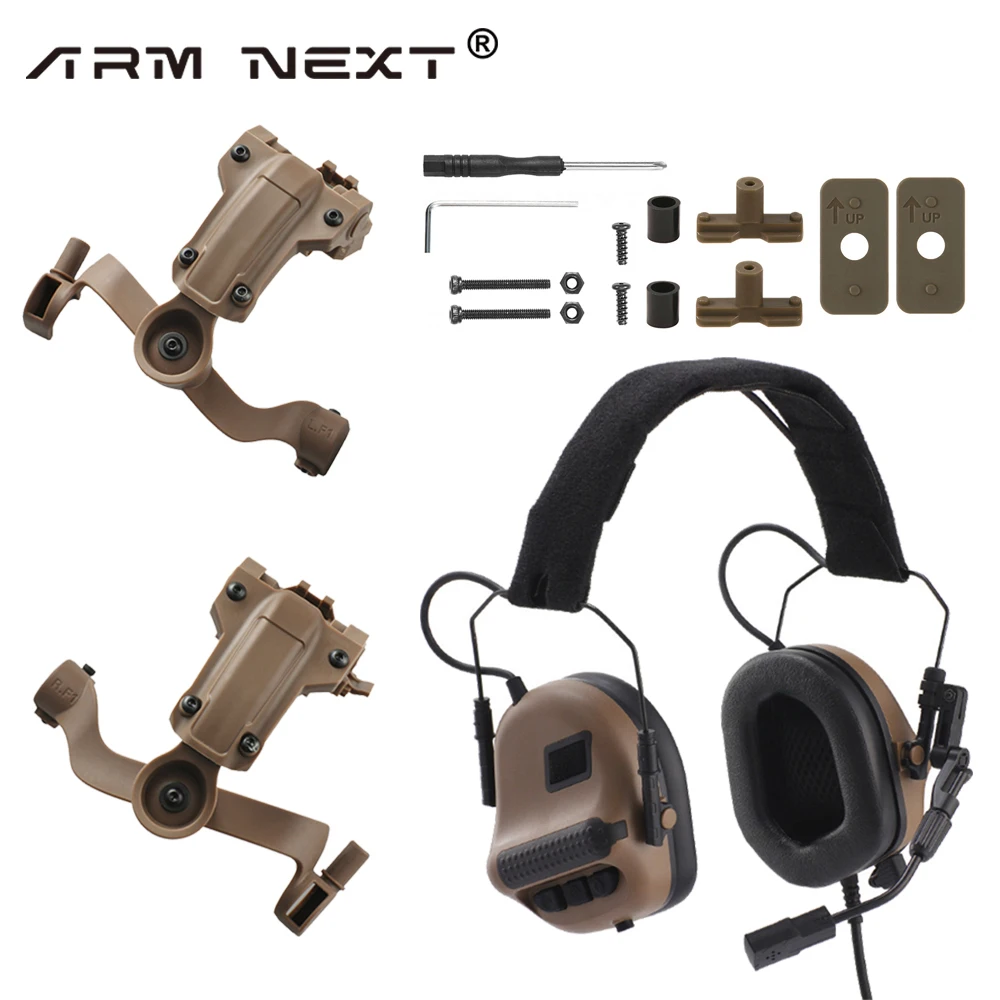 

ARM NEXT Tactical Headset Military Hunting Shooting Noise Cancelling Headphones for FAST Helmet OPS Wendy M-LOK ARC Headset