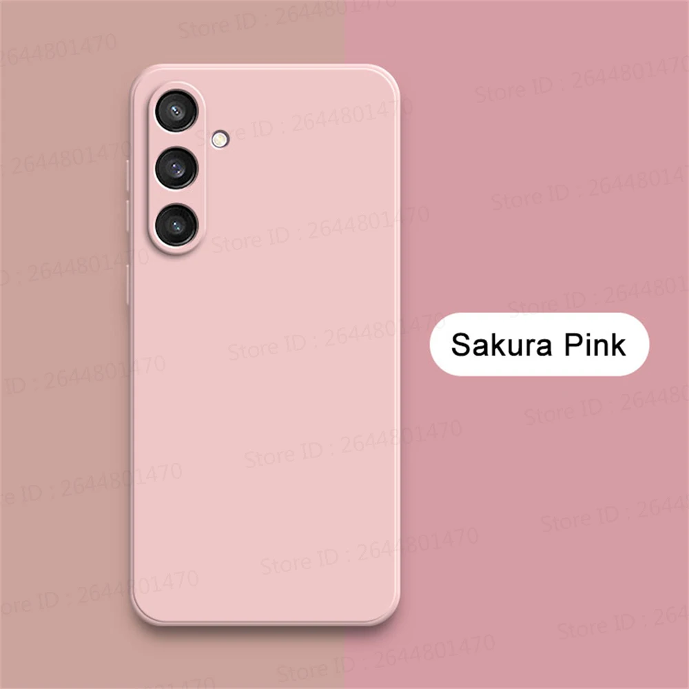 Square Liquid Silicone Shockproof Back Cover
