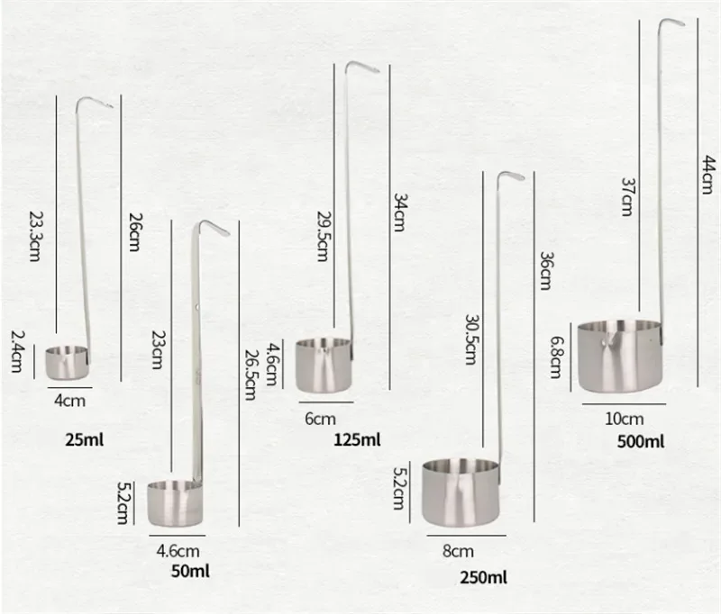 304 Stainless Steel Wine Measuring Cup kitchen measuring spoons measuring spoon set measuring cup and spoon set stainless steel ladle Kitchen Bar Measuring Tools Sets