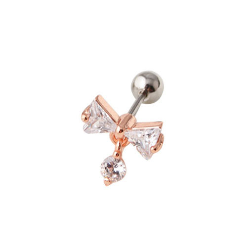 PCS Cute Small Star Ear Stud Cuff Earring Gold Color Cartilage Stainless Steel Helix Piercing Tragus Bar Ball Ear Jewelry