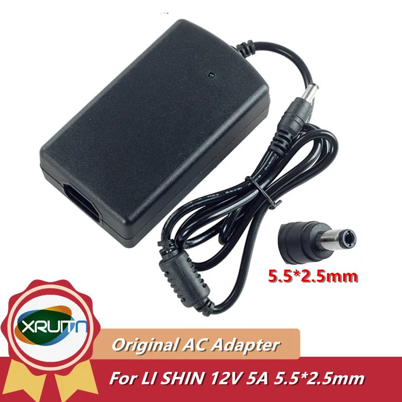 Genuine Li Shin International LSE9901B1260 AC Adapter 12V 5A 5.5*2.5mm