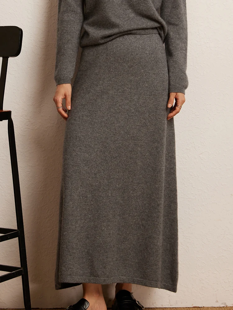 Korean Long Skirt Cashmere Detail 29