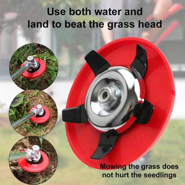 1 Állítsa Be A Gyep Trimmer Fejét Nagy Hatékonyságú Fűvágó Fej Gyakorlati Mangán Acél Kaszáló Head Kerti Ellátás Farmhoz