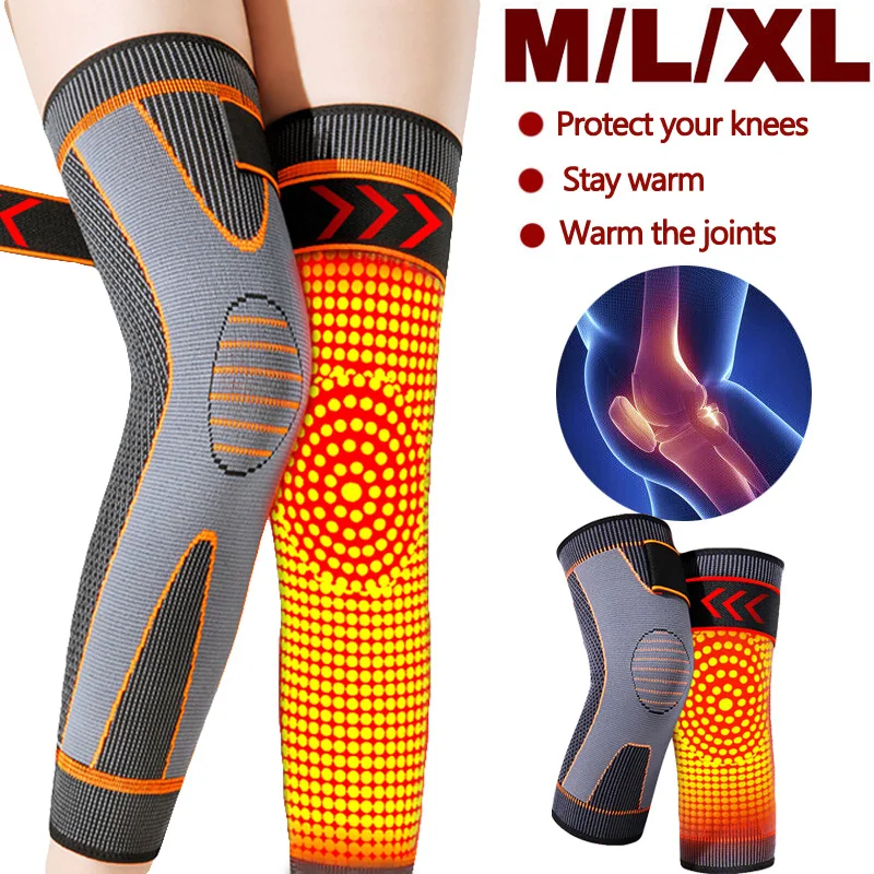 1PairSelfHeatingKneeBraceSupportAdjustableTherapyKneePad