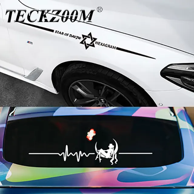 TECKZOOM Car Sticker 3D Creative Vinyl Sticker On Car Stickers and Decals Window Sticker Car-styling 5