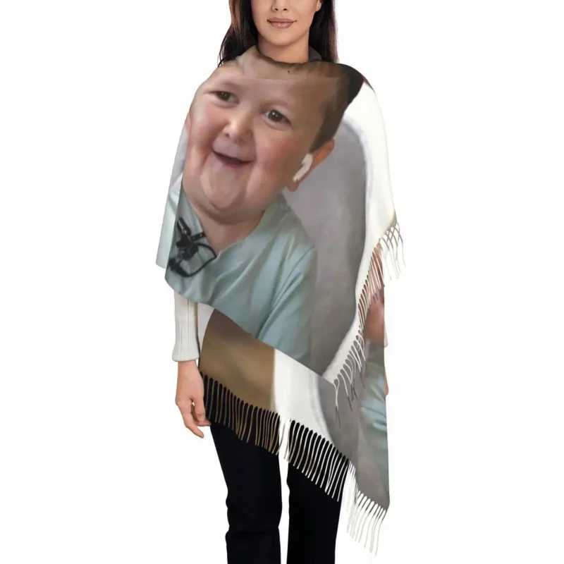 

Hasbulla Magomedov Meme Scarf Wrap Women Long Winter Warm Tassel Shawl Unisex Hasbullah Scarves