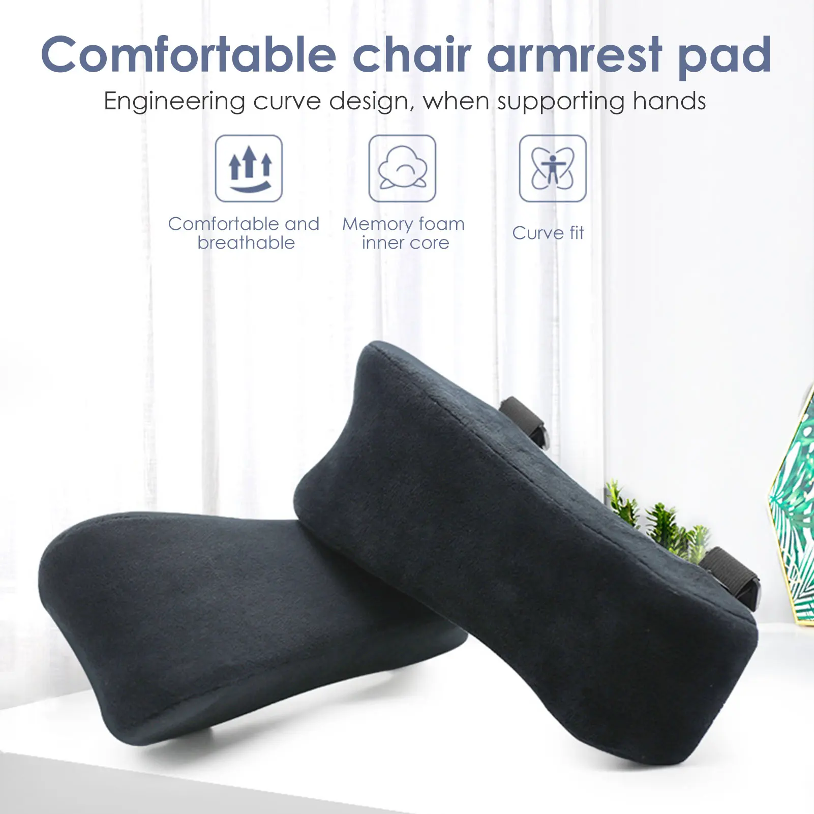 Ergonomische Armlehne Pad Büro Stuhl Ellenbogen Kissen Memory Foam  Unterstützung Kissen für Home Office Gaming Stuhl Comfy Arm Rest Kissen