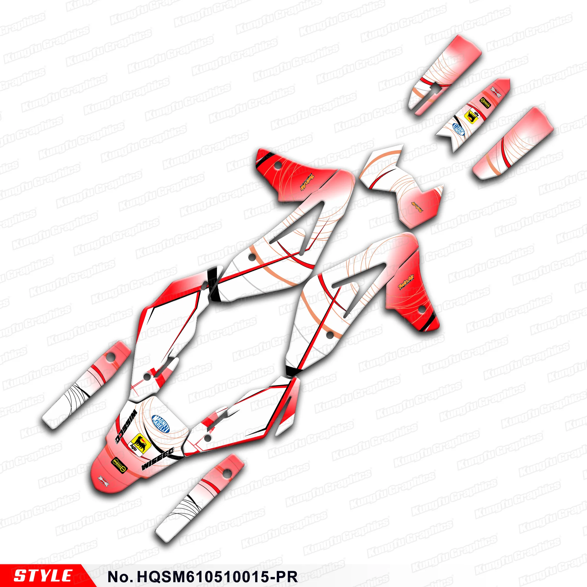 

AFTERMARKET Off-Road Stickers Graphics for Husqvarna SM 610 2005 2006 2007 2008 2009, HQSM610510015-PR