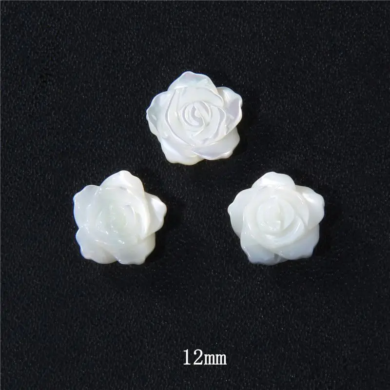 Firstmeet 70 Perline In Madreperla Naturale A Forma Di Fiore - 10 Mm, Per Creare Gioielli Fai Da Te, Collane E Bracciali