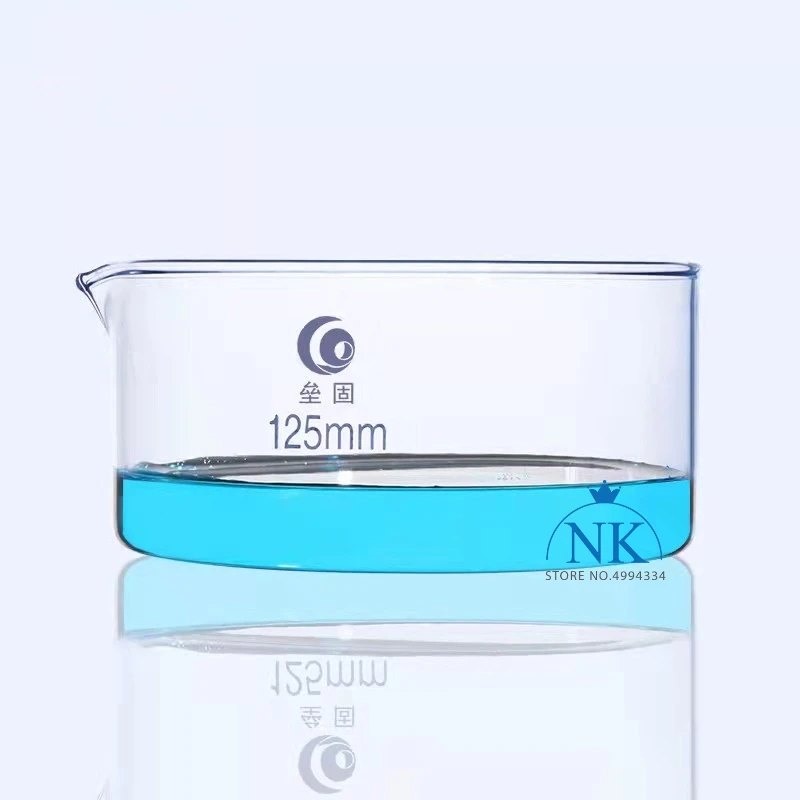 1pc High borosilicate glass crystallizing dish Circular dish Laboratory High temperature resistance