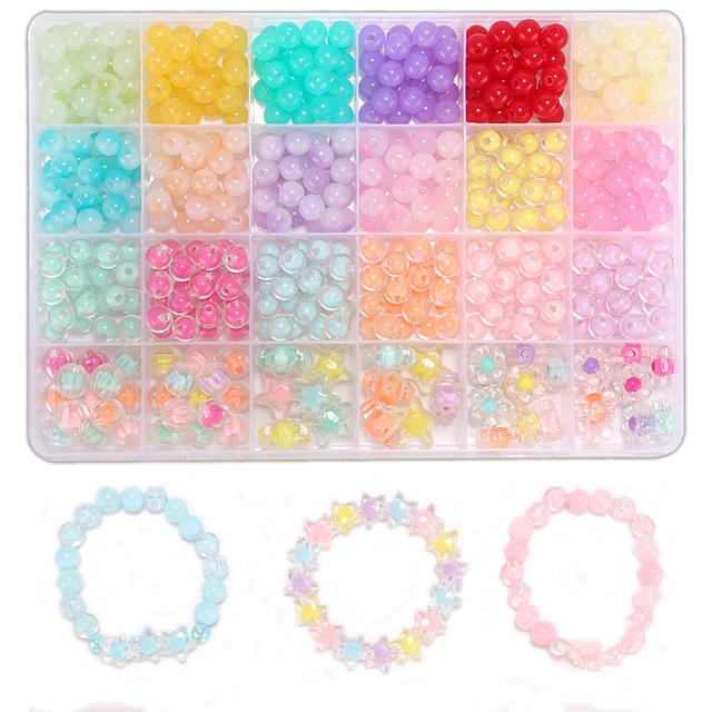 8mm Round Beads Bracelet Making Kit Beads, Bracelet Beads Marble