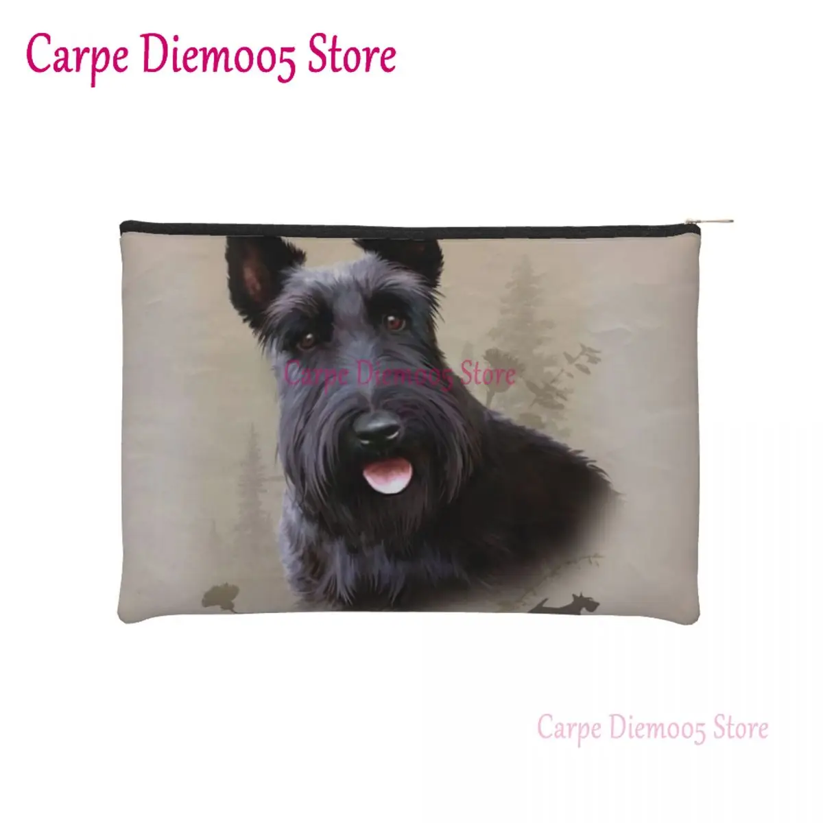

Fashion Scottish Terrier Scottie Dog Travel Toiletry Bag for Women Makeup Cosmetic Organizer Beauty Storage Dopp Kit