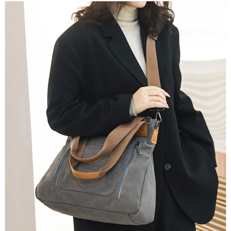 Bolsa tote de lona, vista traseira