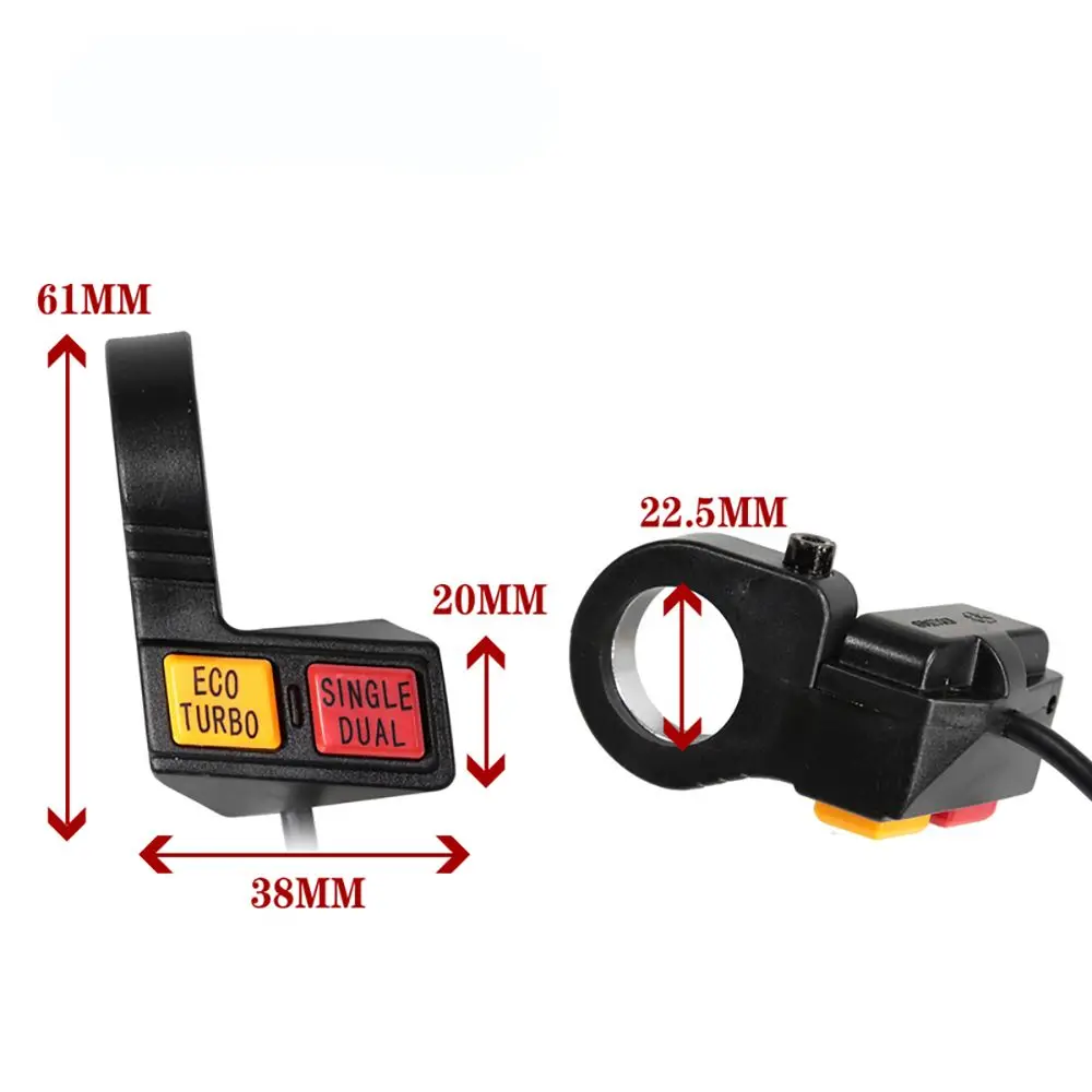 Enhanced Electric Bicycle Speed Control Switch - Durable 2-in-1 Design for Scooters and Motorbikes
