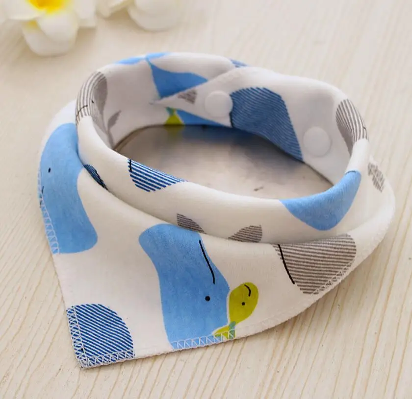 1 Pc Cartoon Print Baby Bibs for Boys Girls Bandana Cotton Triangle Burp Cloth Baby Saliva Towel Baby Feeding Stuff Accessories cheap baby accessories	 Baby Accessories