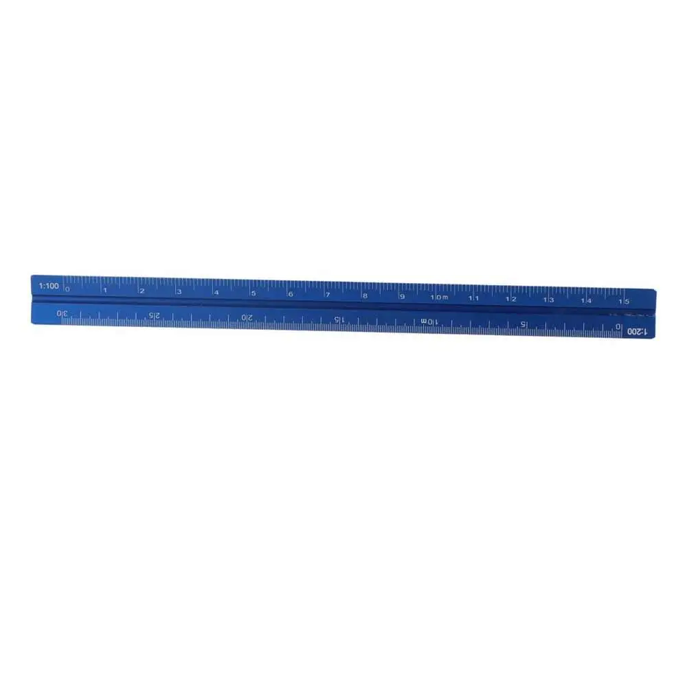 알루미늄 합금 삼각형 눈금자 부드러운 기술 측정 눈금자 15cm 30cm 다기능 금속 눈금자 건축 엔지니어용