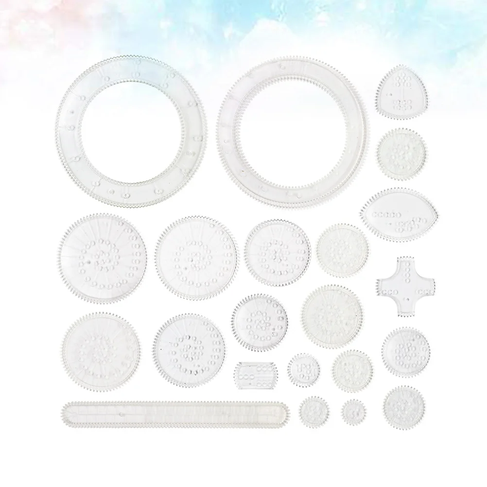 of art drawing templates Children\'s Puzzle Flower curve million flower ruler creative toy drawing without pen and glue