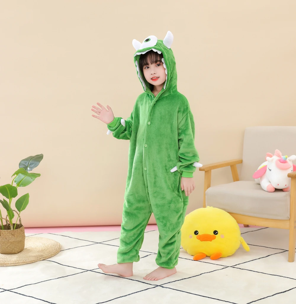 Cosplay Costumes Children Pajamas Kigurumi Pajamas Mike and Sullivan Monster Kigurumi Jumpsuit For Children
