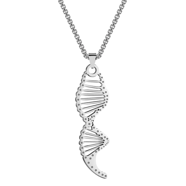 アクセサリー Handmade Vintage Silver DNA Necklace 925 Handmade Vintage Silver DNA Necklace 925