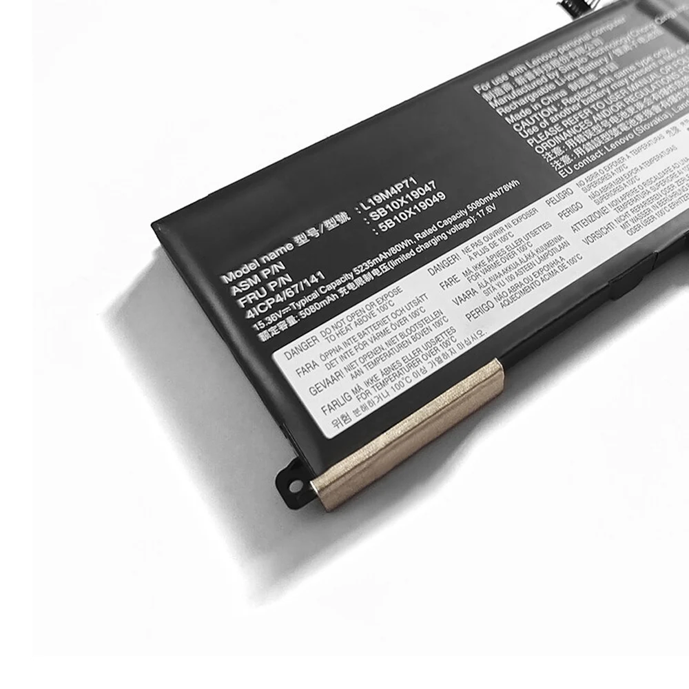 Bateria para Lenovo Thinkpad L19m4p71 p1 Gen Series 20tjs12v00 20th0000ee 20th0000mz Sb10x19047 Tp00099d L19c4p71 L19l4p71 Novo - Imagem 3