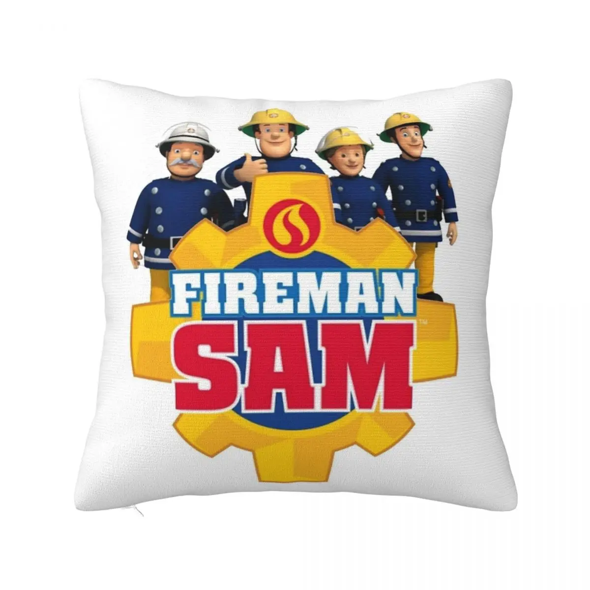 

Fireman Sam Pillowcase Printed Polyester Cushion Cover Decoration Pillow Case Cover Home Square 40X40cm