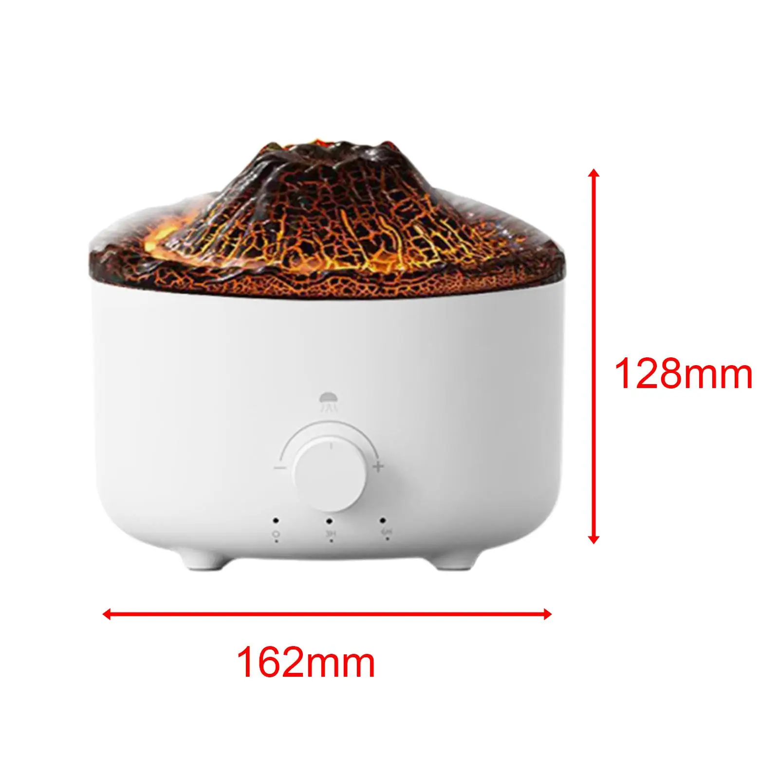 

Essential Oil Diffuser Low Noise Portable Aroma Diffuser Simulation Flame Lamp for Nursery Living Room Bedroom Dorm Home Office