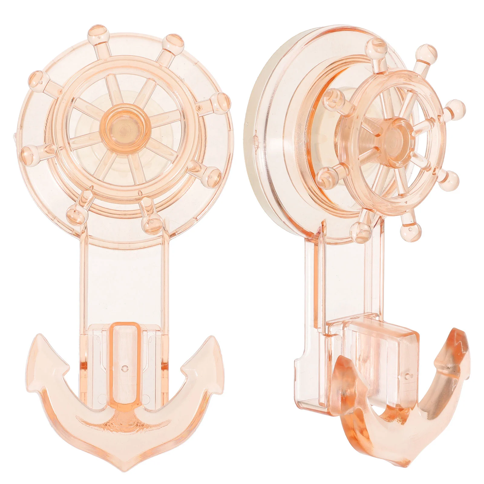 

2 Pcs Hangers Bathroom Storage Hooks Suction Cup Heavy Duty Anchor Cups Wall Kitchen