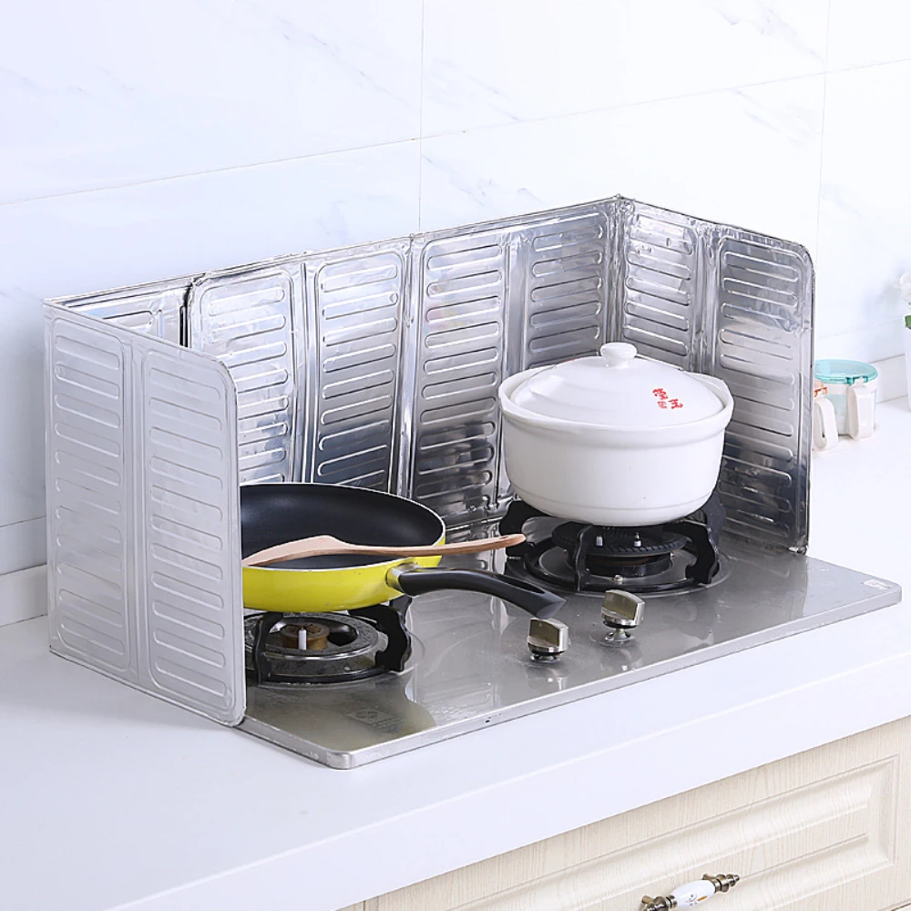 Foldable Versatile Modern Design Oil Splash Guard Baffle Plate Kitchen Accessories Easy To Clean Splatter Screens Convenience