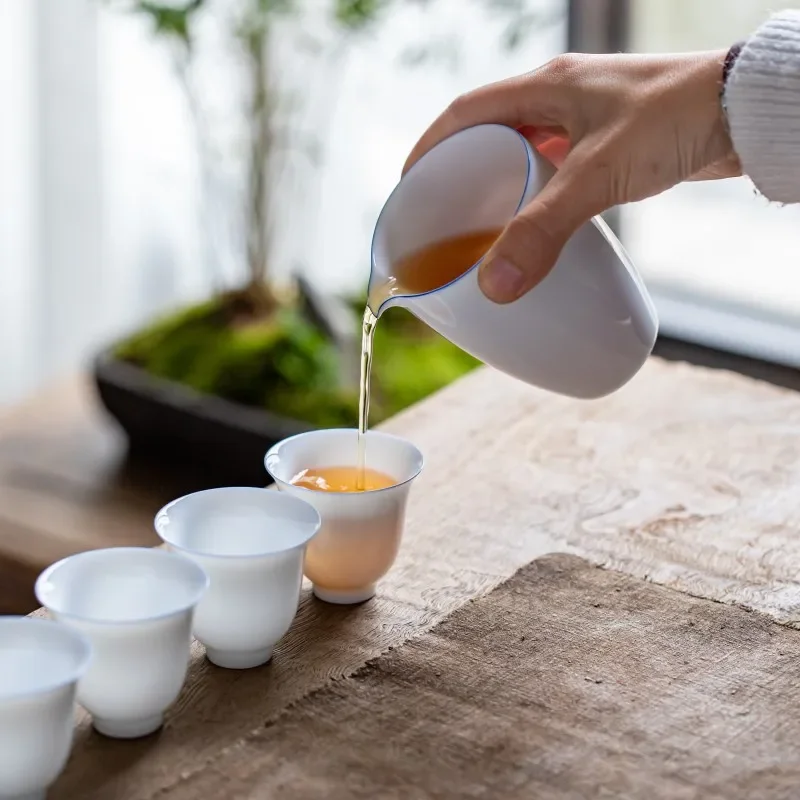 Thin Tire Kung Fu Tea Cup Ceramic Whiteware Single Cup Ceramic Teacup Master Tea Set Small Bowl Teacups