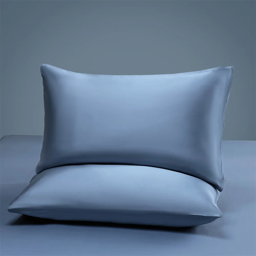 Luxury Ice Silk Cooling Pillowcases - Breathable Lyocell Blend, Ultra-Soft Summer Set (2pc)