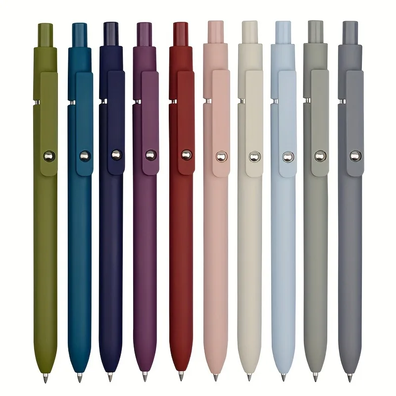 MIUTME 6 Penne Gel Retrattili A Punta Fine 0,5mm, Inchiostro Ad Asciugatura Rapida, Colori Vivaci, Per Scuola E Ufficio