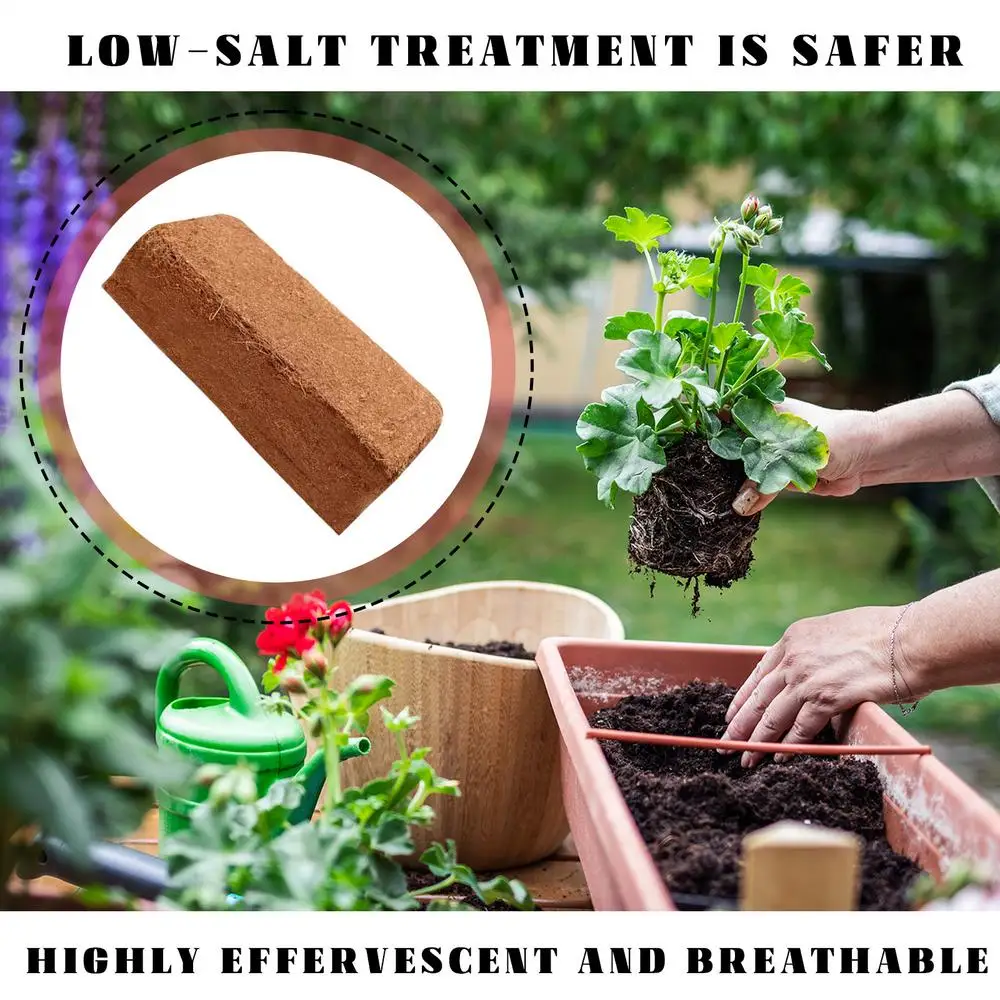 Organic Compressed Coconut Coir Brick