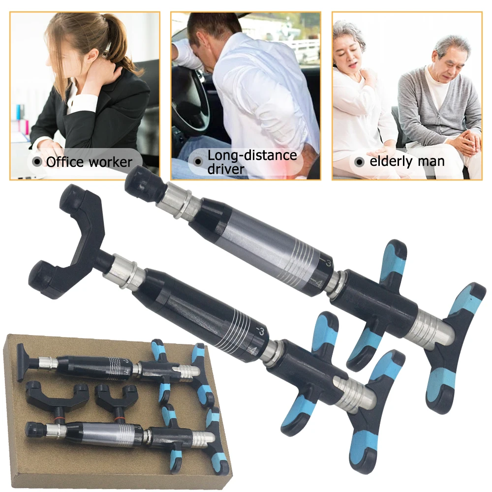 300N Chiropractic Adjusting Gun Spine Massage Tools Limb Pain Relief Therapy Correction Spinal 4Heads Manual Body Massager 2025