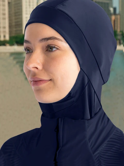 1 pièces Burkini Femme Hijab bain bain Hijab femmes été plage instantané Turban casquette