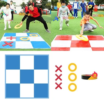 Interaction Leisure Large Scale 3 Pieces of Chess Team Building Kids Adult Speed Relay Race Outdoor Training Sports Sensory Toys