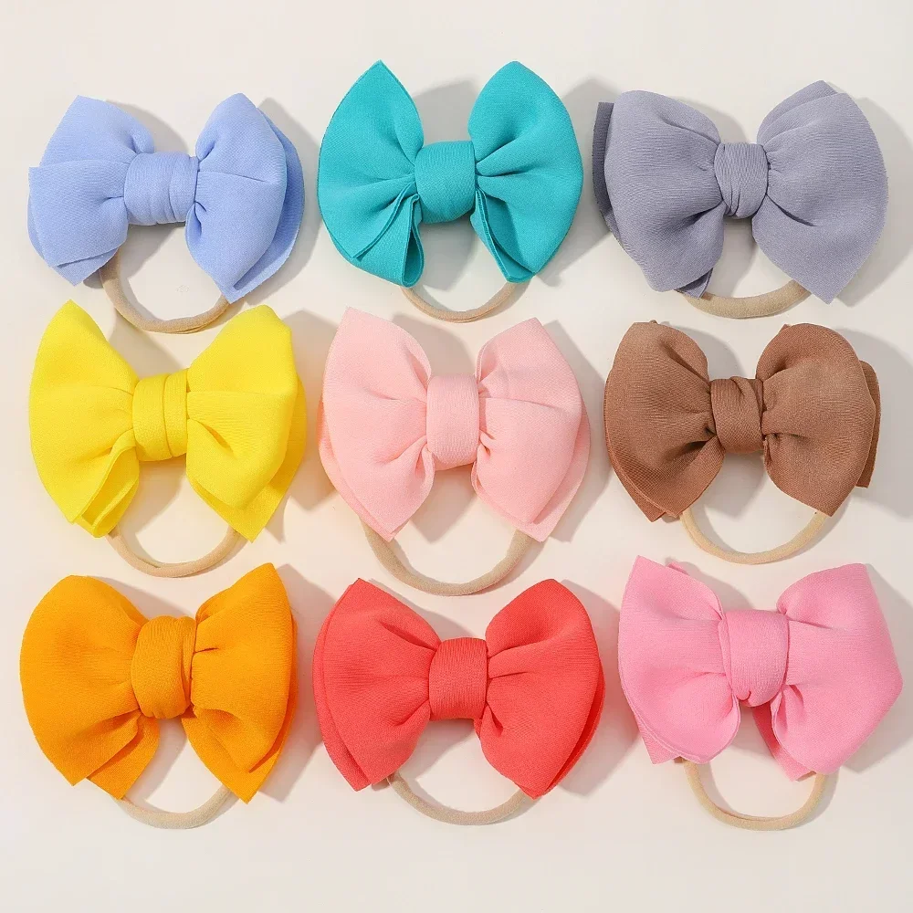 

Baby Girl Bows Headband Newborn Turban Big Hairband Accessory Kids HairBand Outdoor Toddler Children HeadWrap Hair Accessories