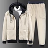 Winter Tracksuit Men Thick Warm Lamb Woolen Fleece Plus Size Hooded 2 Piece Set Jacket+pants Sportswear Casual Sweat Suits 8xl 5
