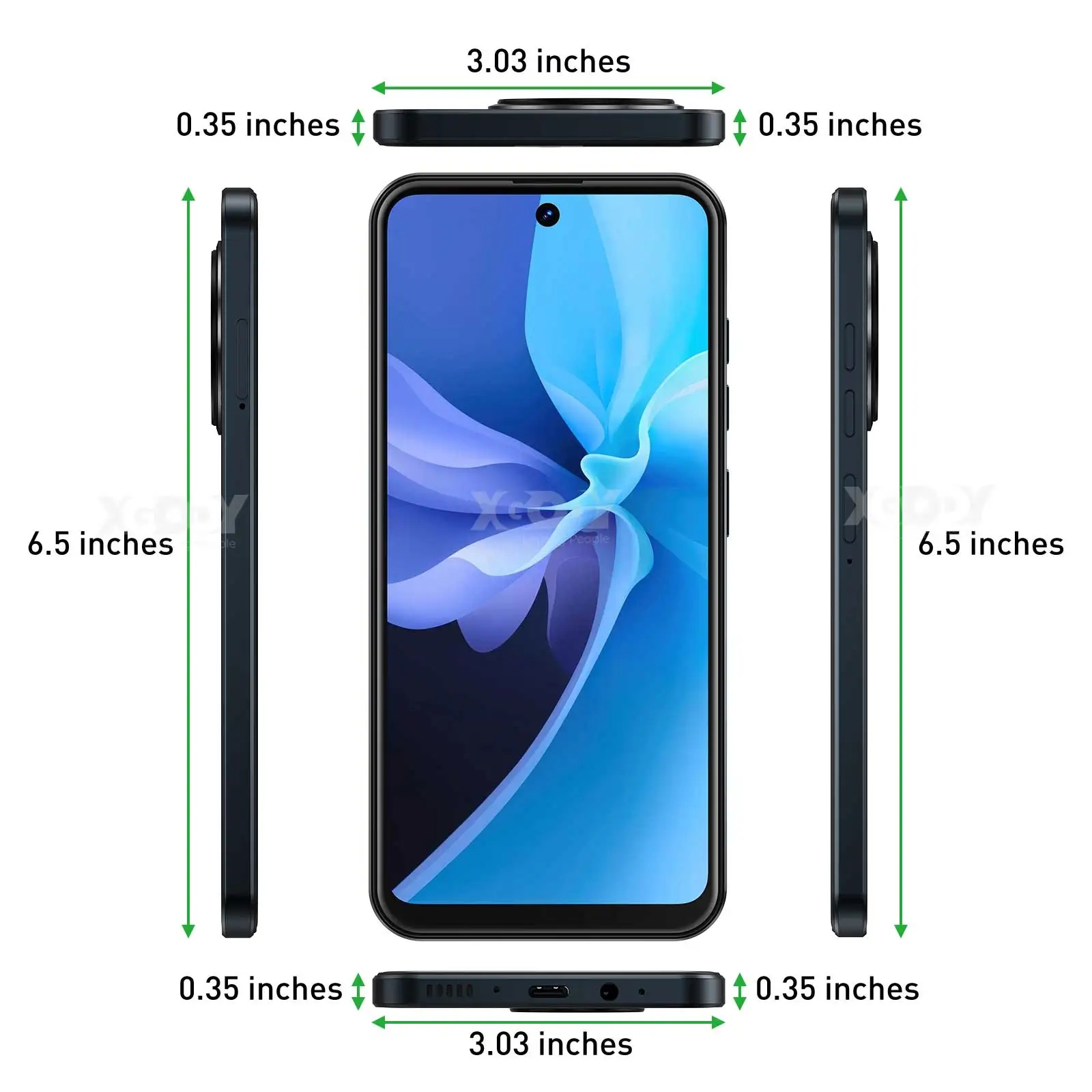 2025 New XGODY Smartphone Android,6.5 inch Screen,3GB+64GB ROM,Mobile phones,4250mAh,13MP,4G Network,Dual SIM 4Core,Cellphones 2