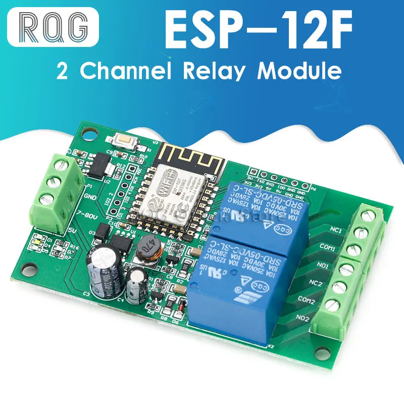 ESP8266-ESP-12F-WiFi-AC-250V-DC-30V-2-Channel-Relay-Module-Wireless ...