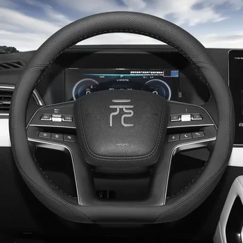 Coprivolante per auto per BYD ATTO 2 ATTO2 D Tipo Protezione per volante assorbente antiscivolo in pelle